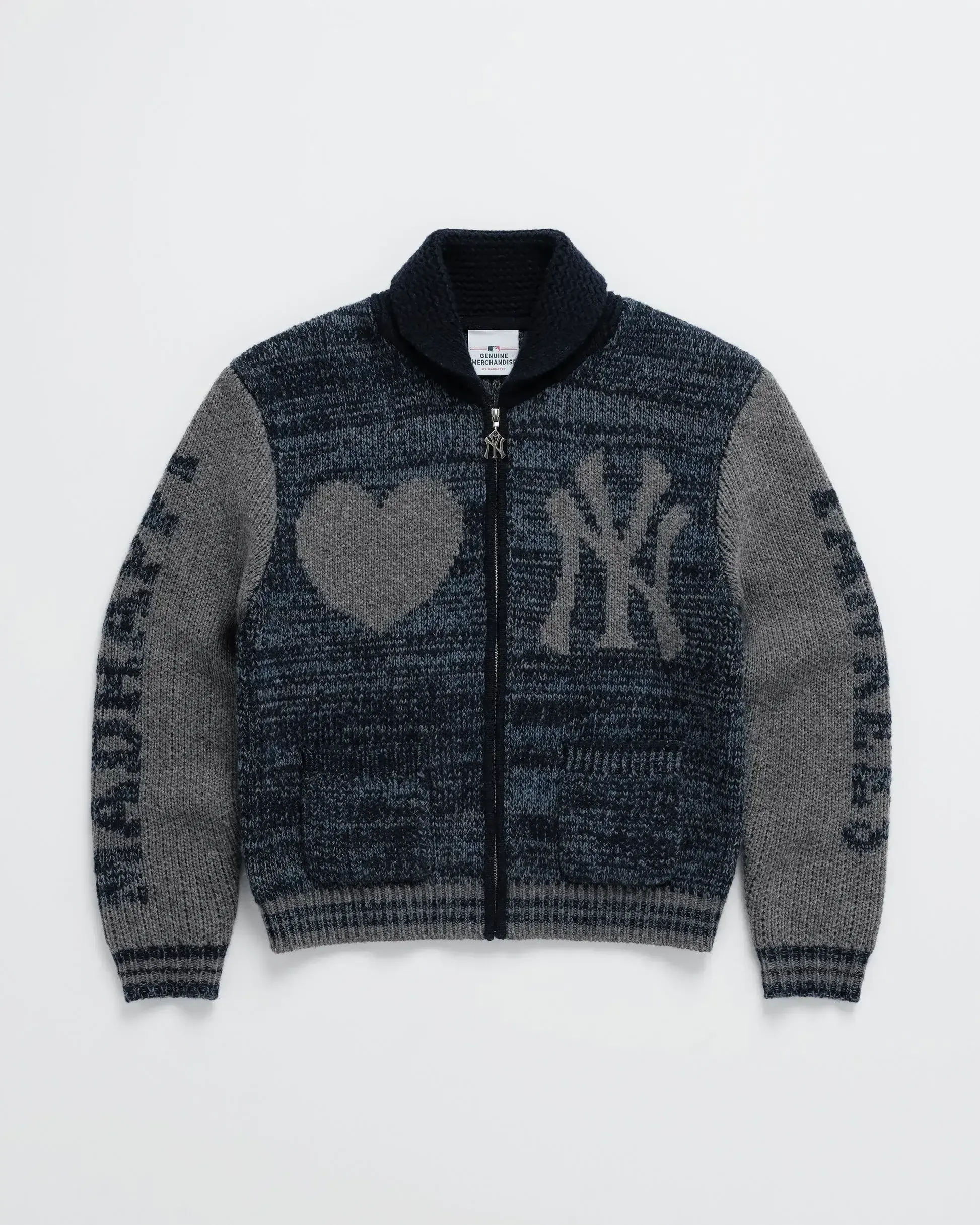Madhappy Yankees Full Zip Shawl Sweater Madhappy Yankees Full Zip Shawl Sweater